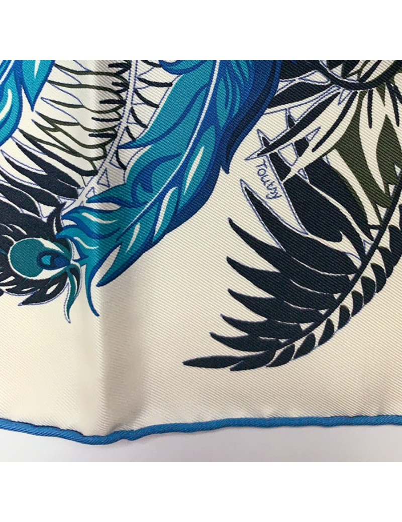 Carré twilll HERMES"Mythiques Phoenix" 100 % soie
