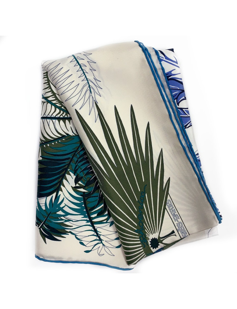 Carré twilll HERMES"Mythiques Phoenix" 100 % soie