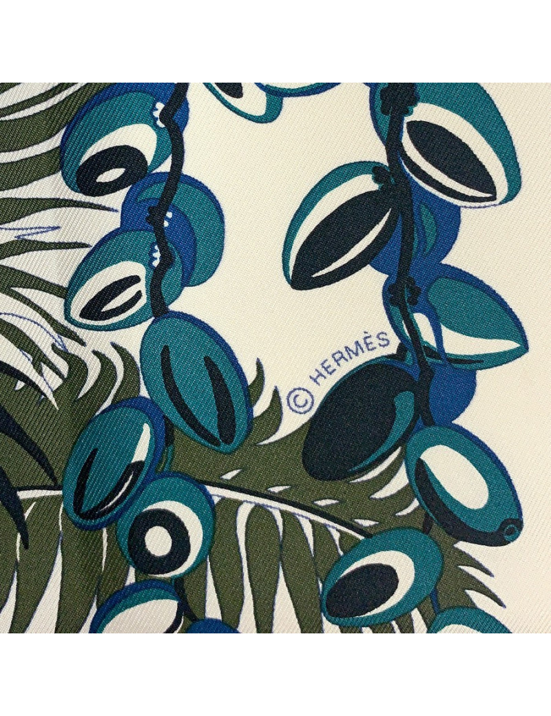 Carré twilll HERMES"Mythiques Phoenix" 100 % soie