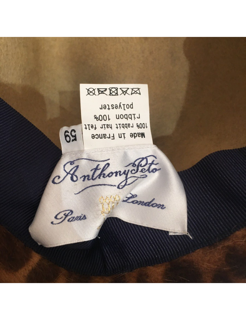Chapeau ANTHONY PETO poulain léopard T59