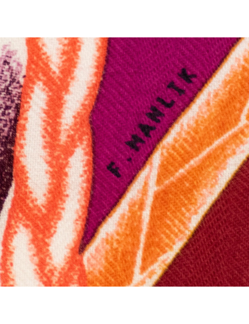 Châle HERMES "Robe du soir" en cachemire et soie