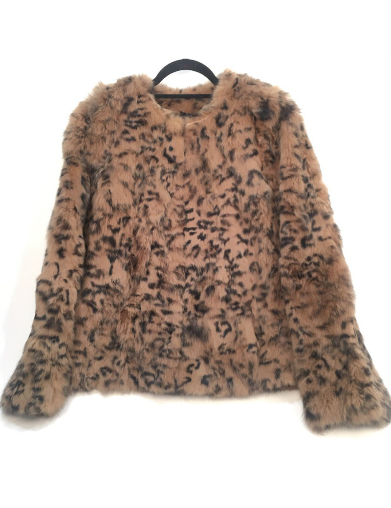 Veste lapin marron
