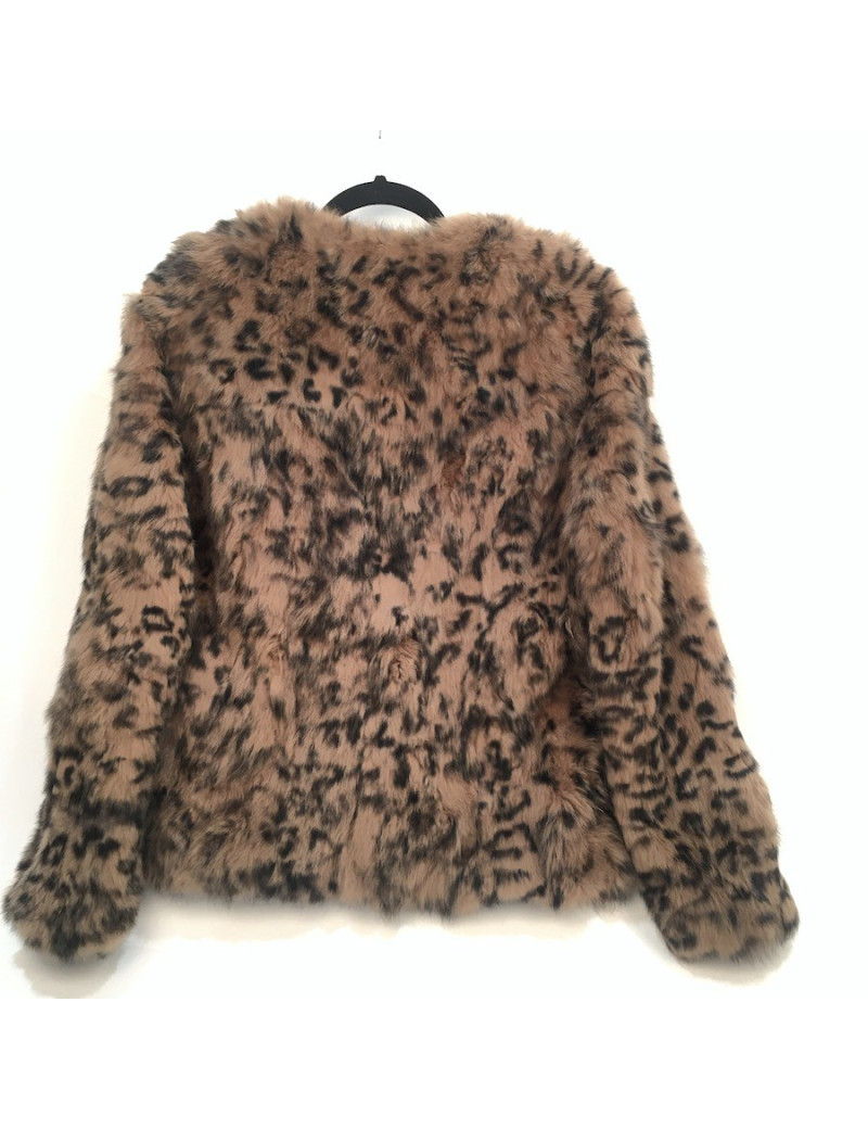 Veste lapin marron