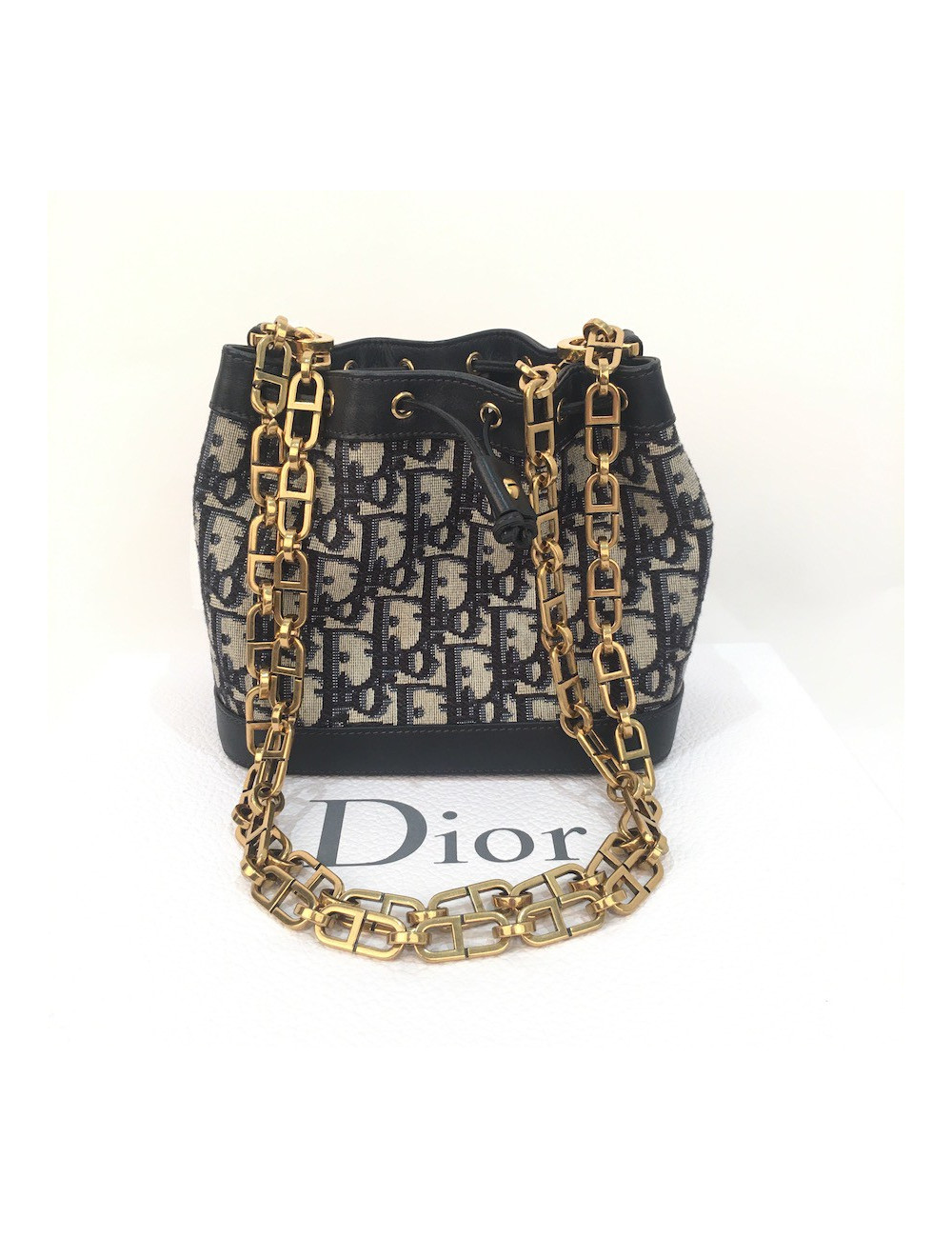 Mini sac DIOR toile oblique