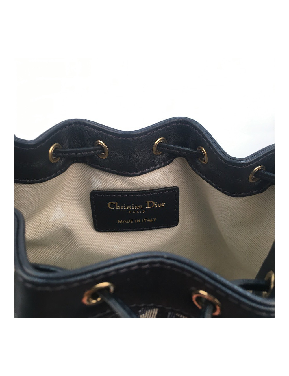 Mini sac DIOR toile oblique