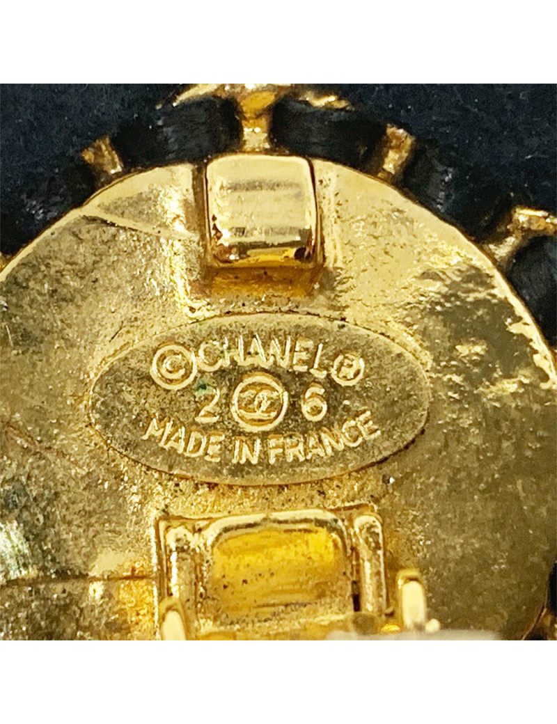 CHANEL Vintage Round Clip-on Earrings