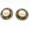 CHANEL Vintage Round Clip-on Earrings