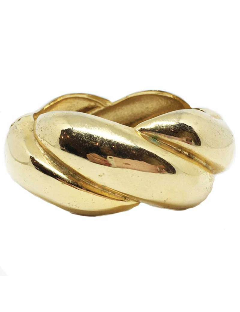 Bracelet vintage doré torsadé