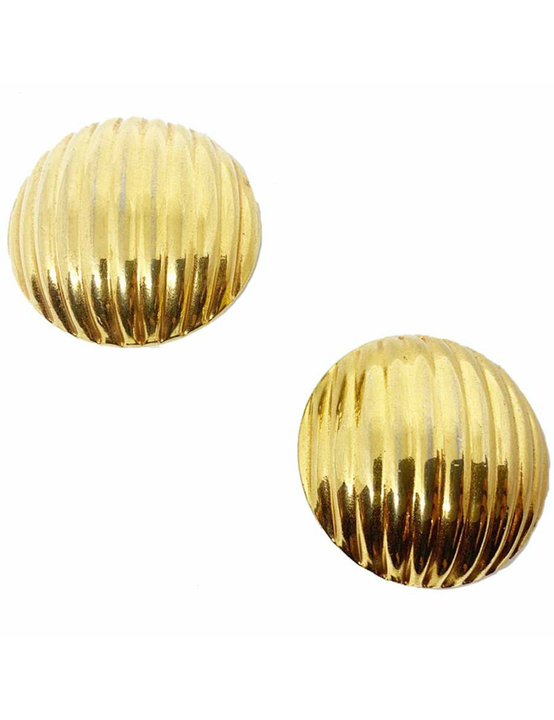 Clips ronds vintage dorés