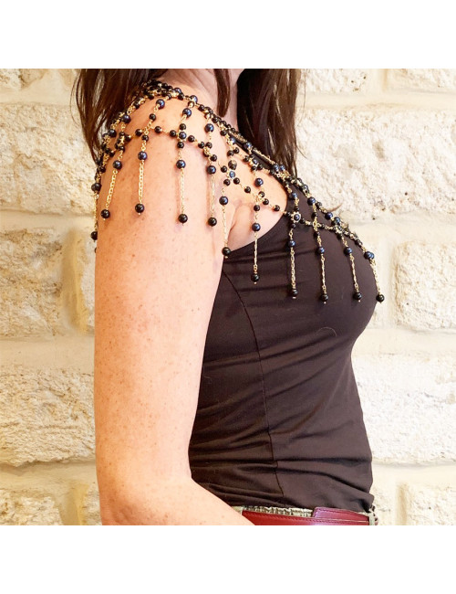 CHANEL COUTURE breastplate with beads