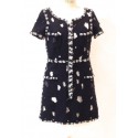 Dress CHANEL Navy tweed lace