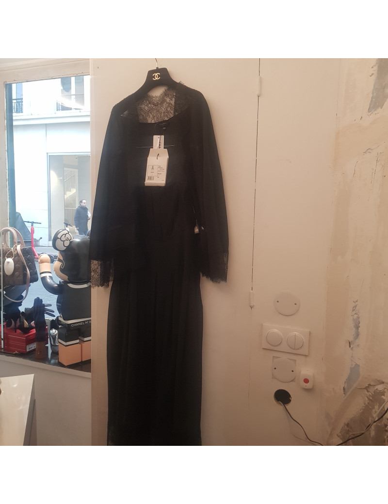 robe et gilet CHANEL T44 noir