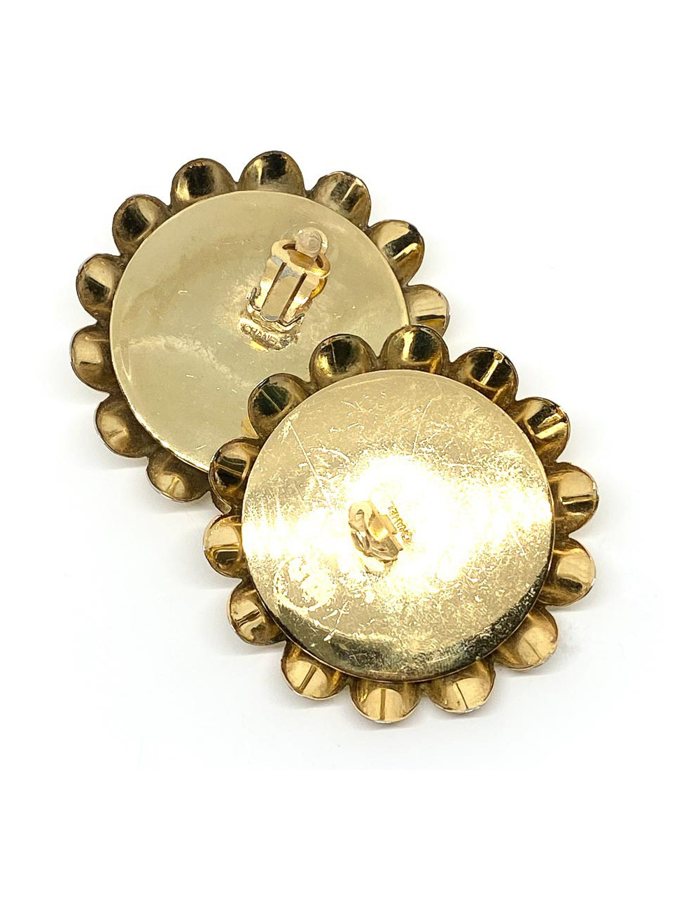 Collector! CHANEL vintage flower clips - Certified Authentic