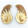 Clips d'oreilles fantaisie vintage dorées