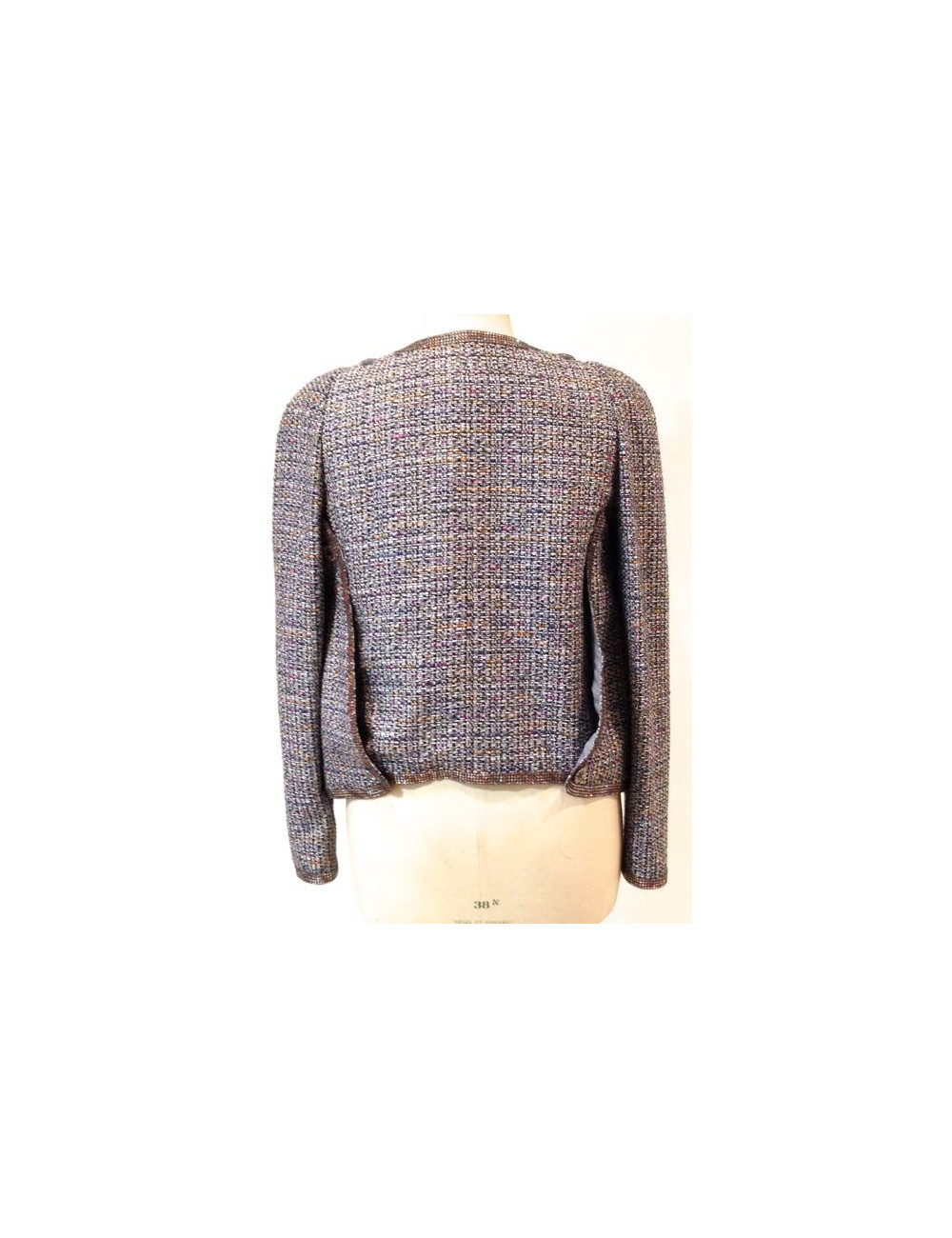 Veste CHANEL en tweed multicolore Paris-Bombay T 42