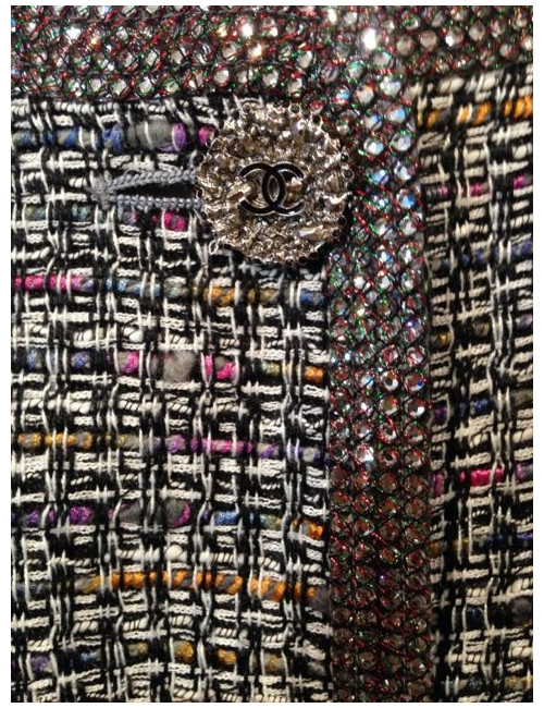 Veste CHANEL en tweed multicolore Paris-Bombay T 42