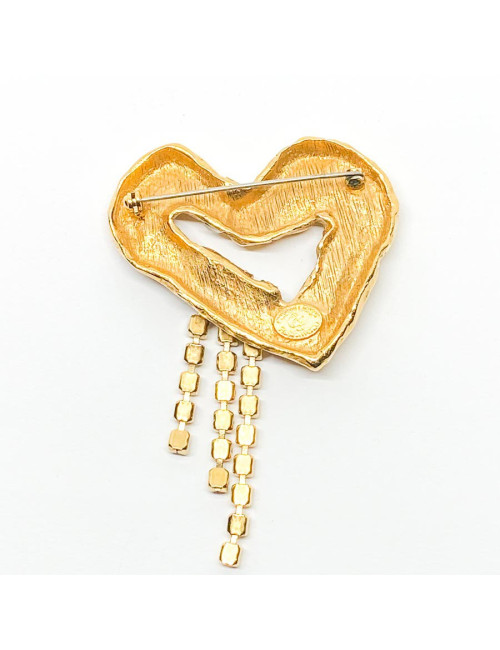 Broche CHRISTIAN LACROIX Coeur brillants