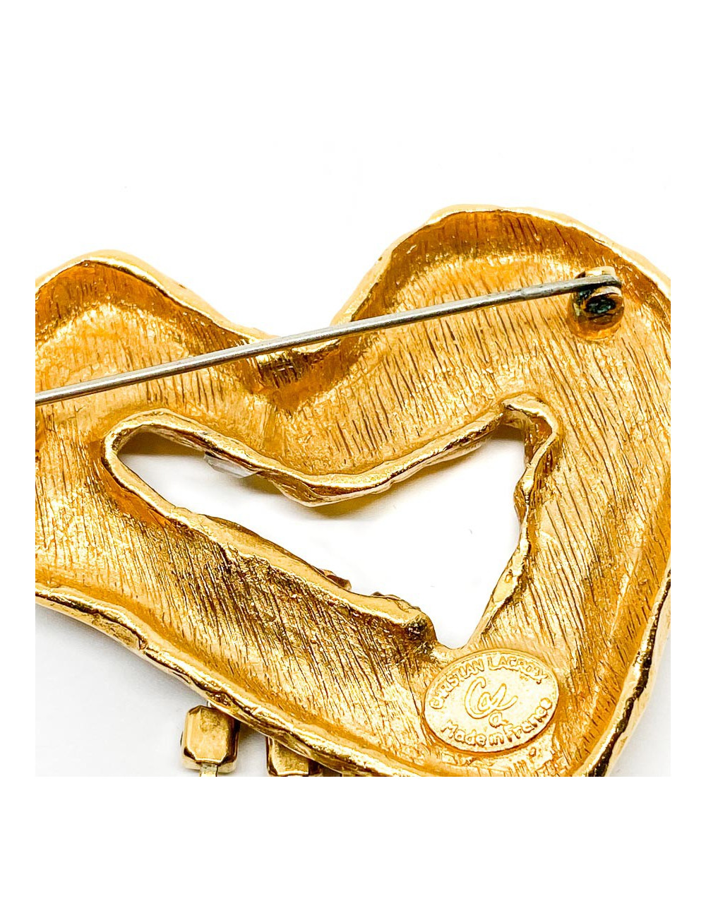 Broche CHRISTIAN LACROIX Coeur brillants