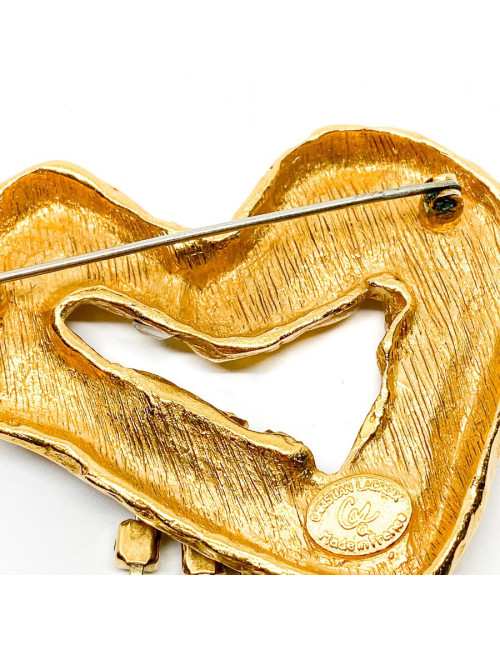 Broche CHRISTIAN LACROIX Coeur brillants