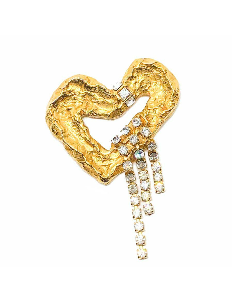 Broche CHRISTIAN LACROIX Coeur brillants