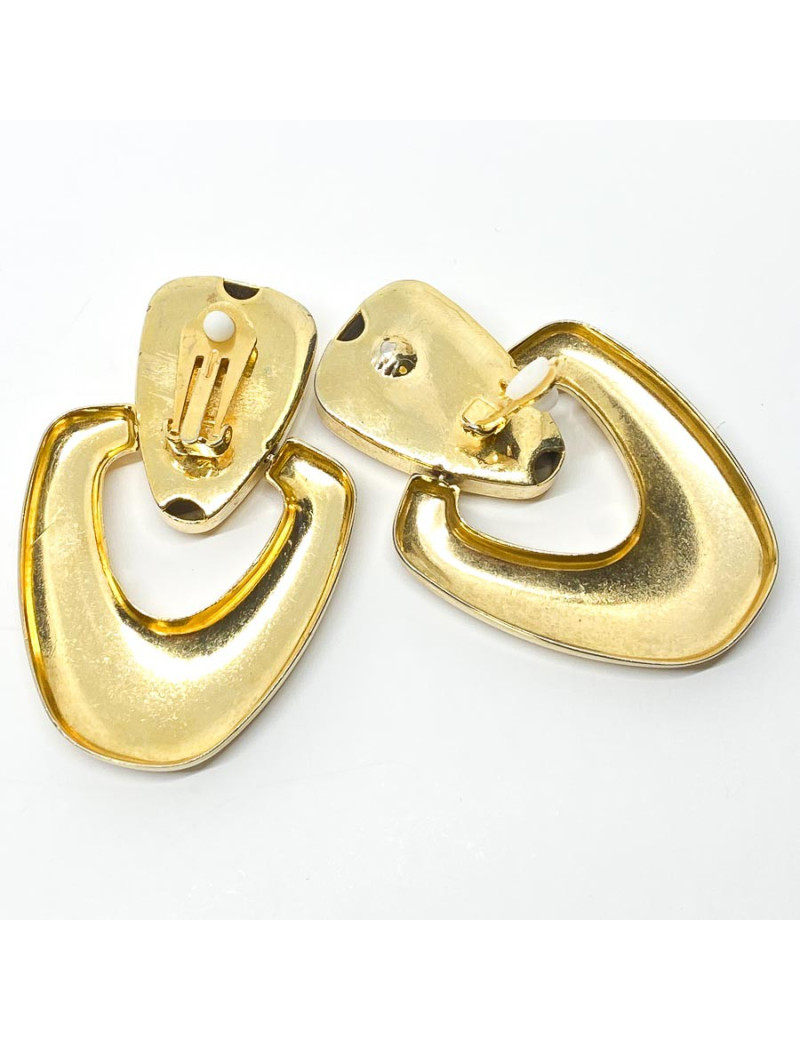 Clips vintage pendants dorés vintage