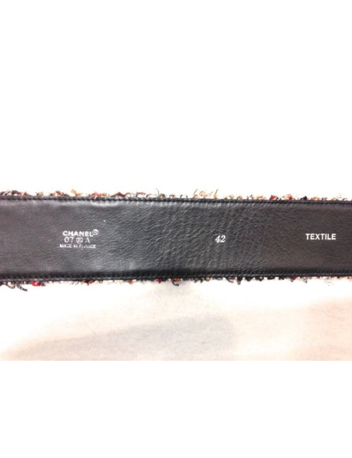 Robe CHANEL en tweed patineuse rouge 