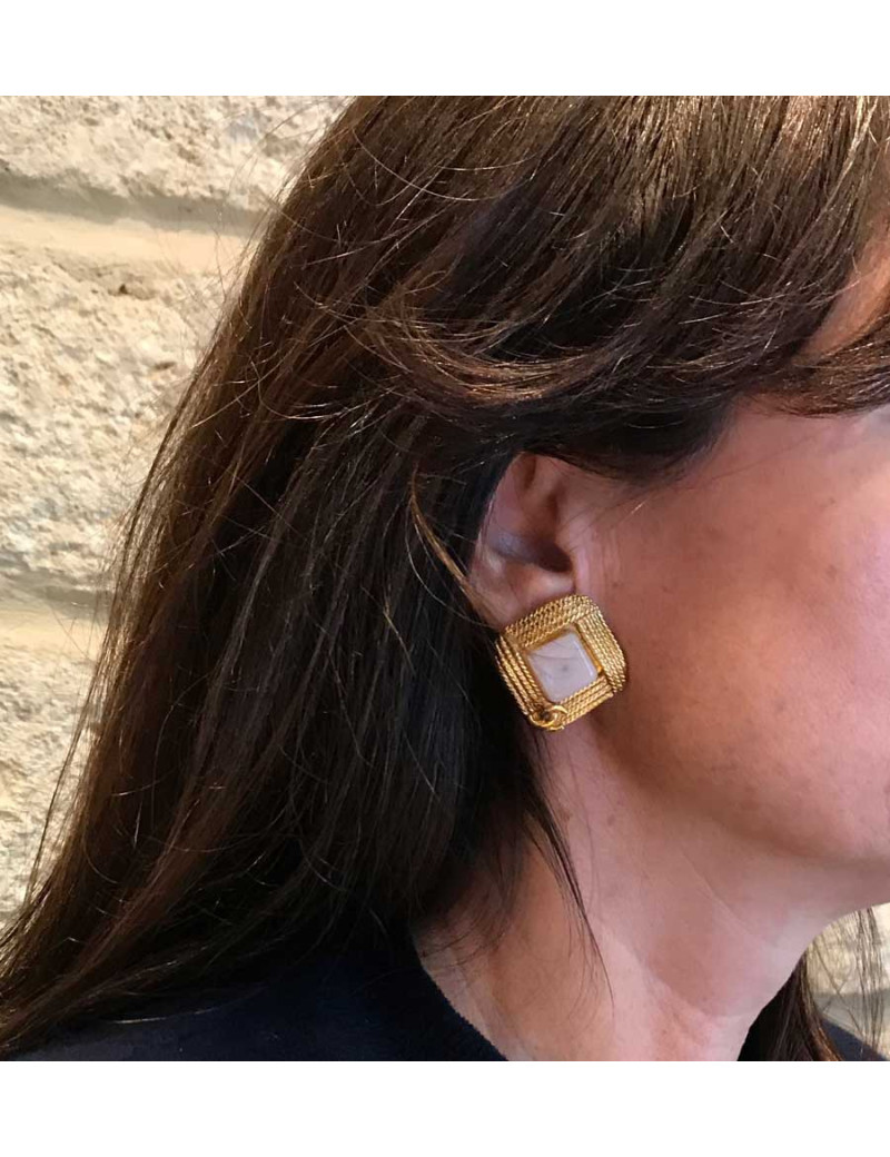 Boucles d'oreille clips CHANEL Vintage