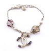 Bracelet CHANEL amethyste, perles, et cristal de roche