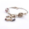 Bracelet CHANEL amethyste, perles, et cristal de roche