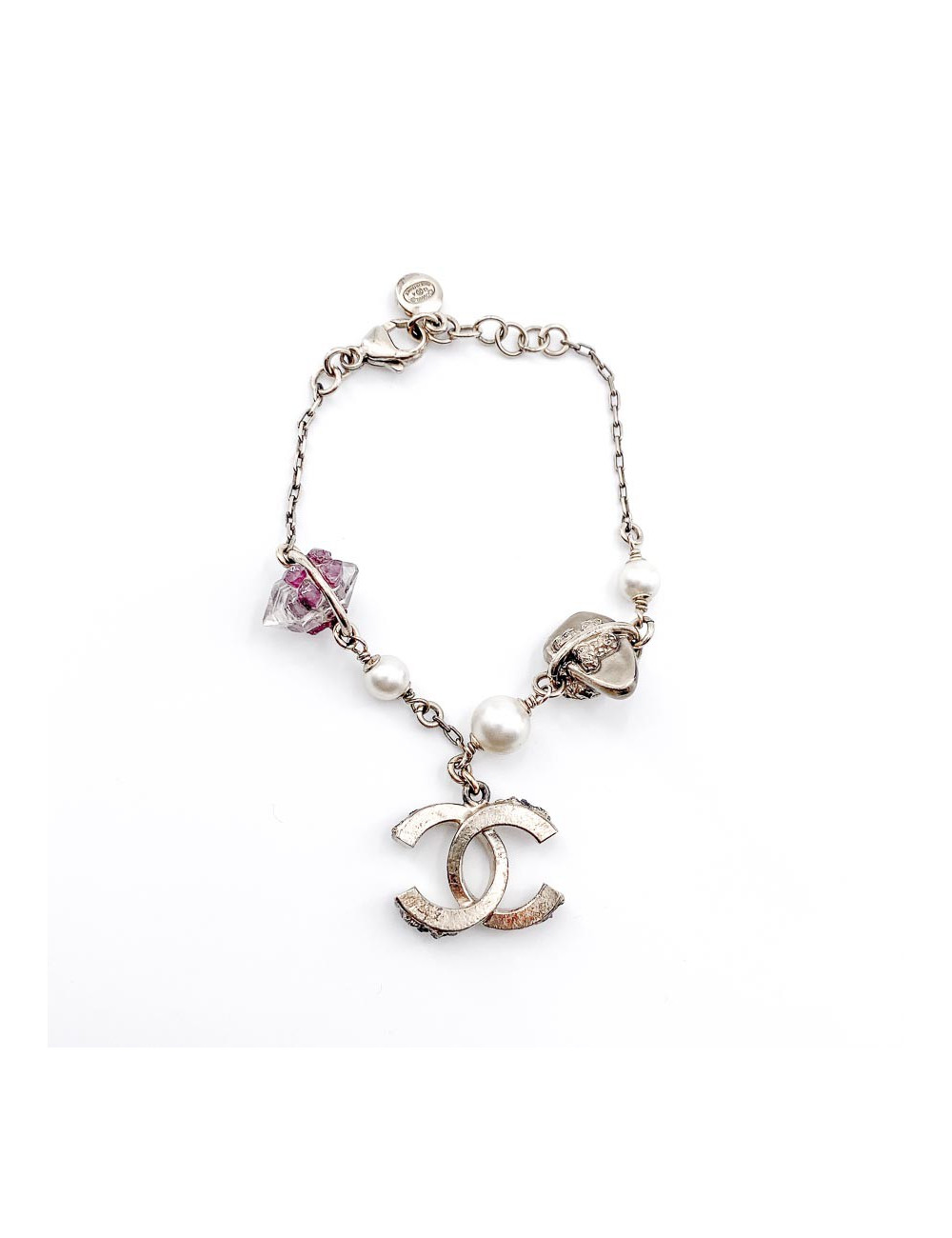 Bracelet CHANEL amethyste et cristal de roche
