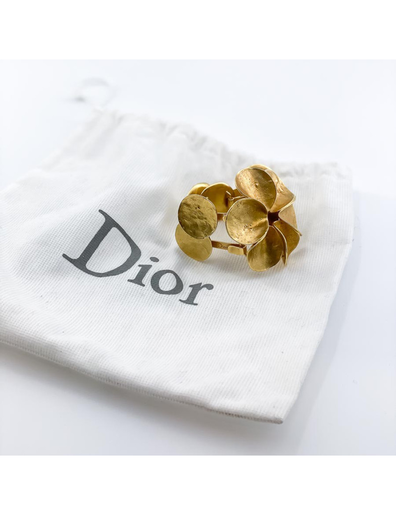 Bracelet DIOR fleur métal doré