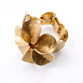 Bracelet DIOR fleur métal doré