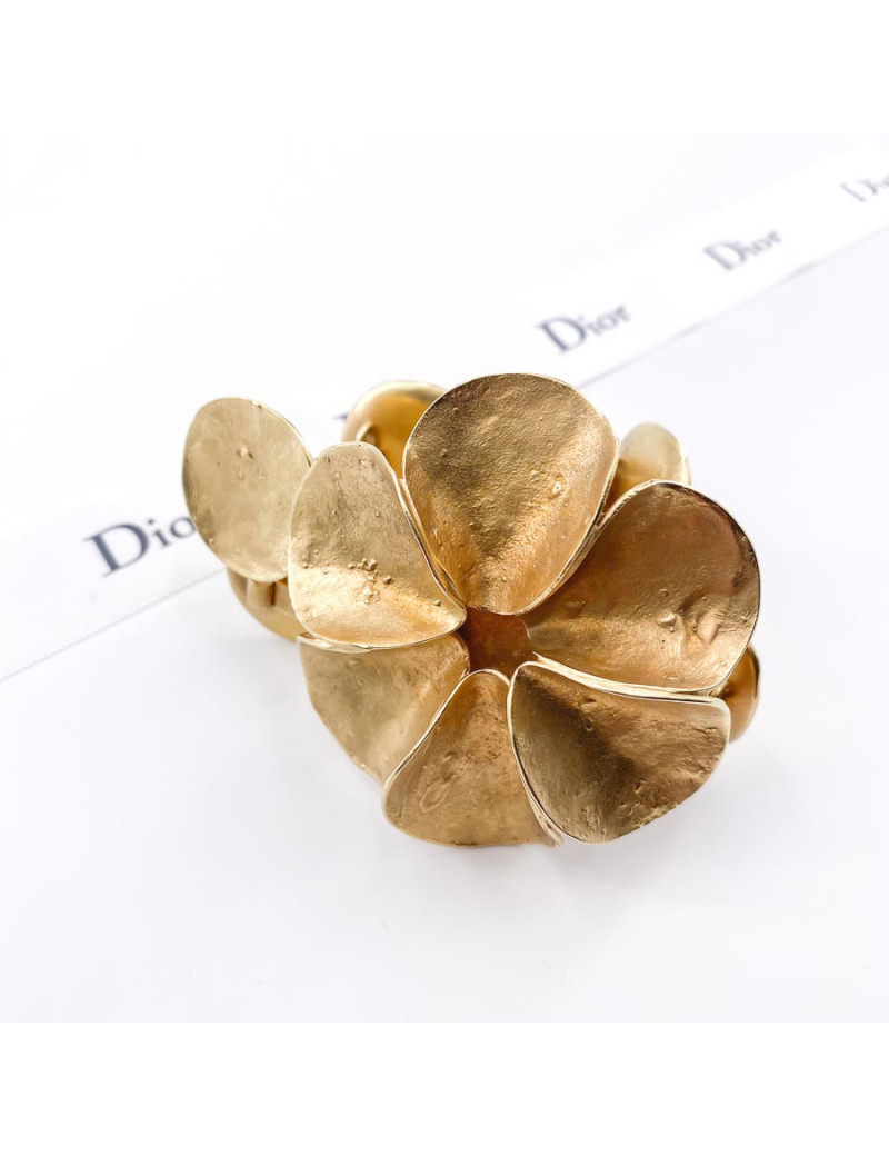 Bracelet DIOR fleur métal doré