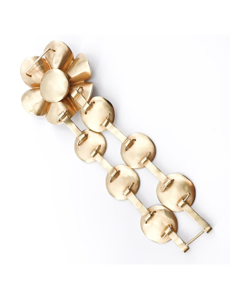 Bracelet DIOR fleur métal doré