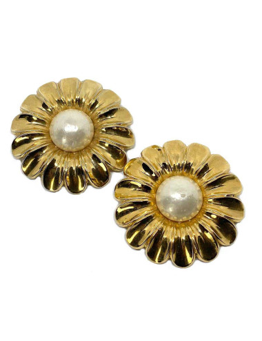 Collector! CHANEL vintage flower clips - Certified Authentic