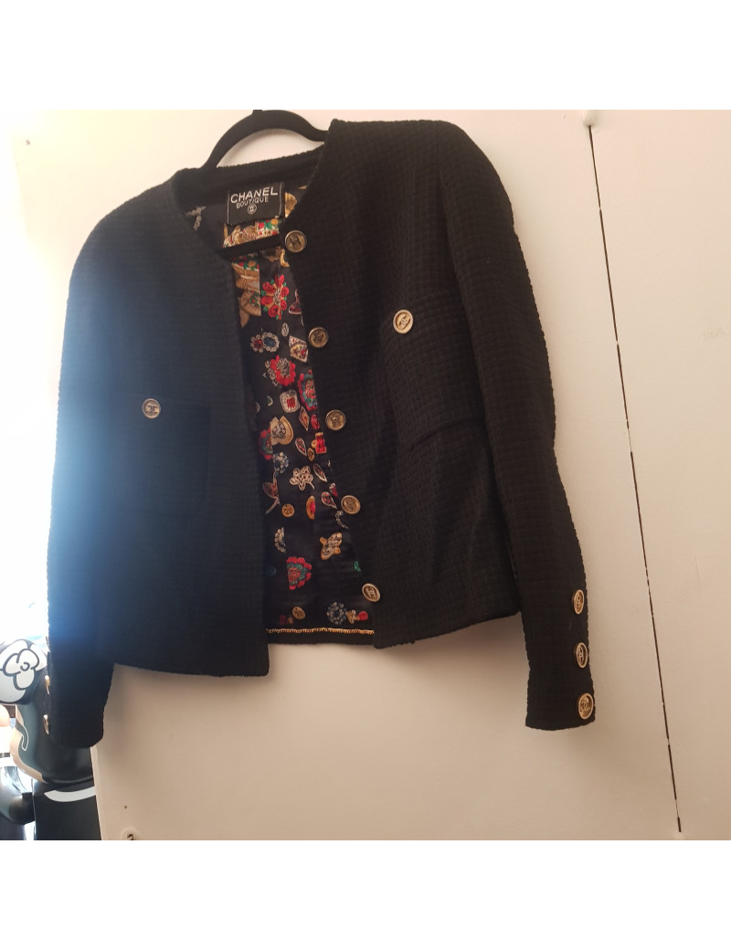 Veste CHANEL noir vintage