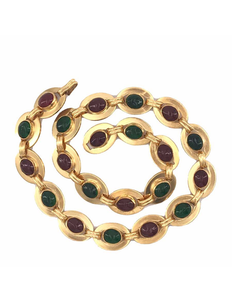 Ceinture CHANEL Couture cabochons 