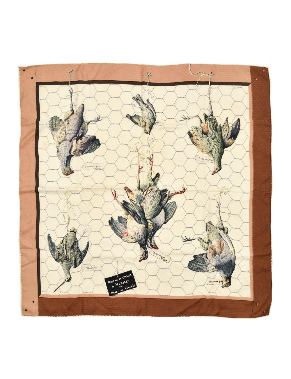 "Tableau de chasse" Carré HERMES soie