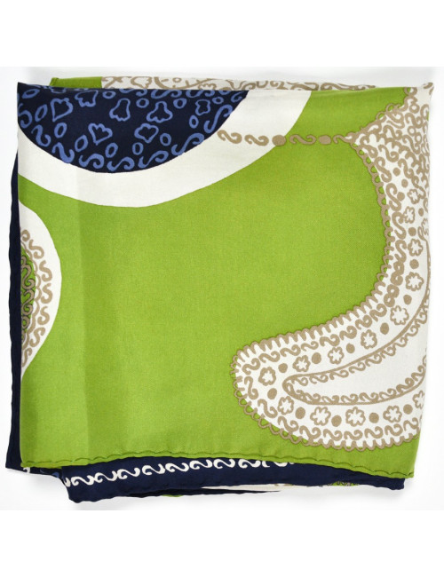 Foulard Dior Vert et bleu 