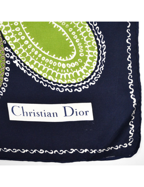 Foulard Dior Vert et bleu 