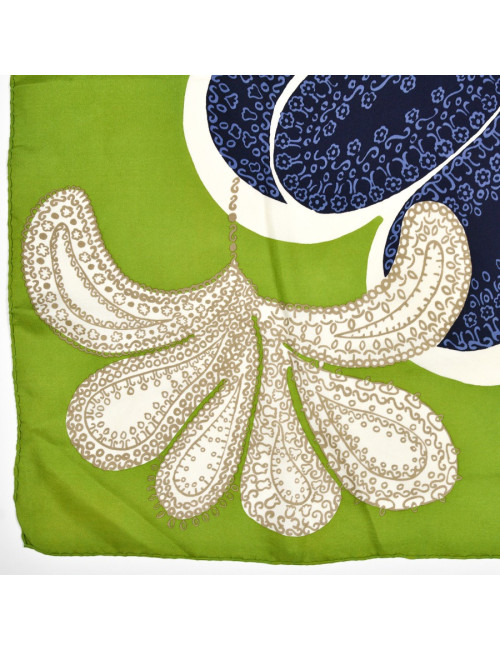Foulard Dior Vert et bleu 