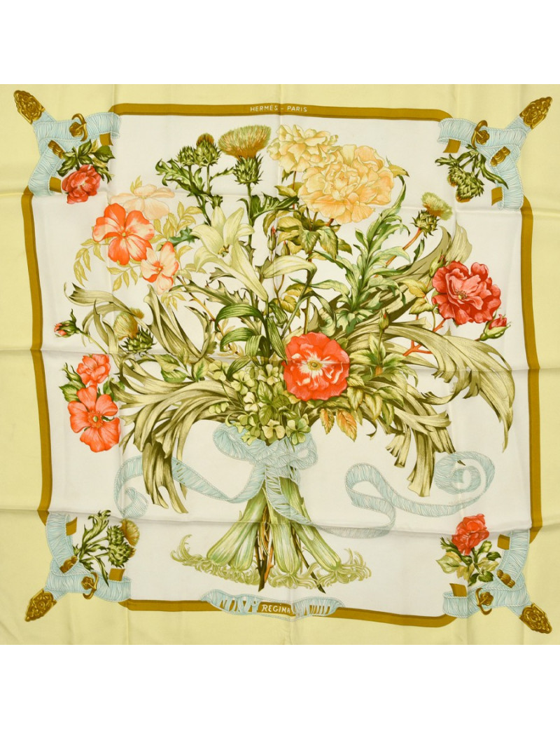 Carré Régina HERMES 100% soie