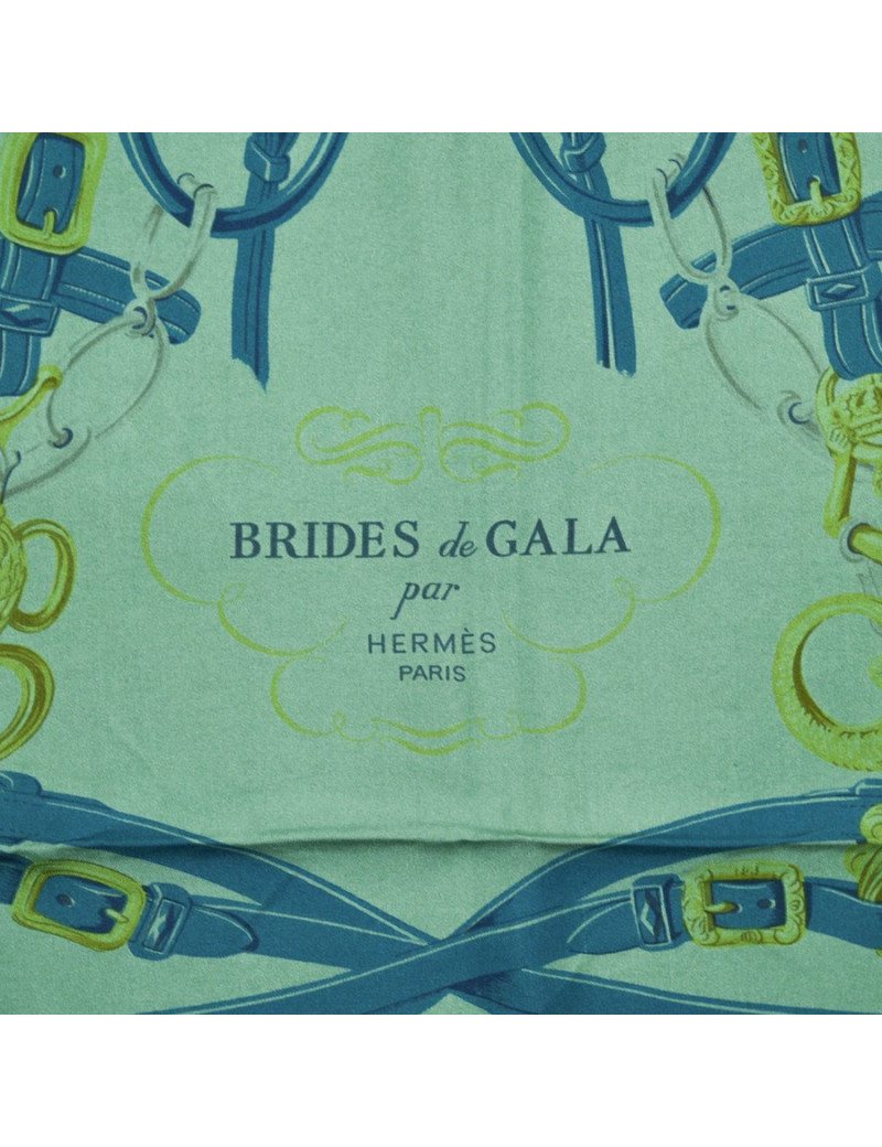 Carré HERMES "Brides de Gala" surteint  dip dye