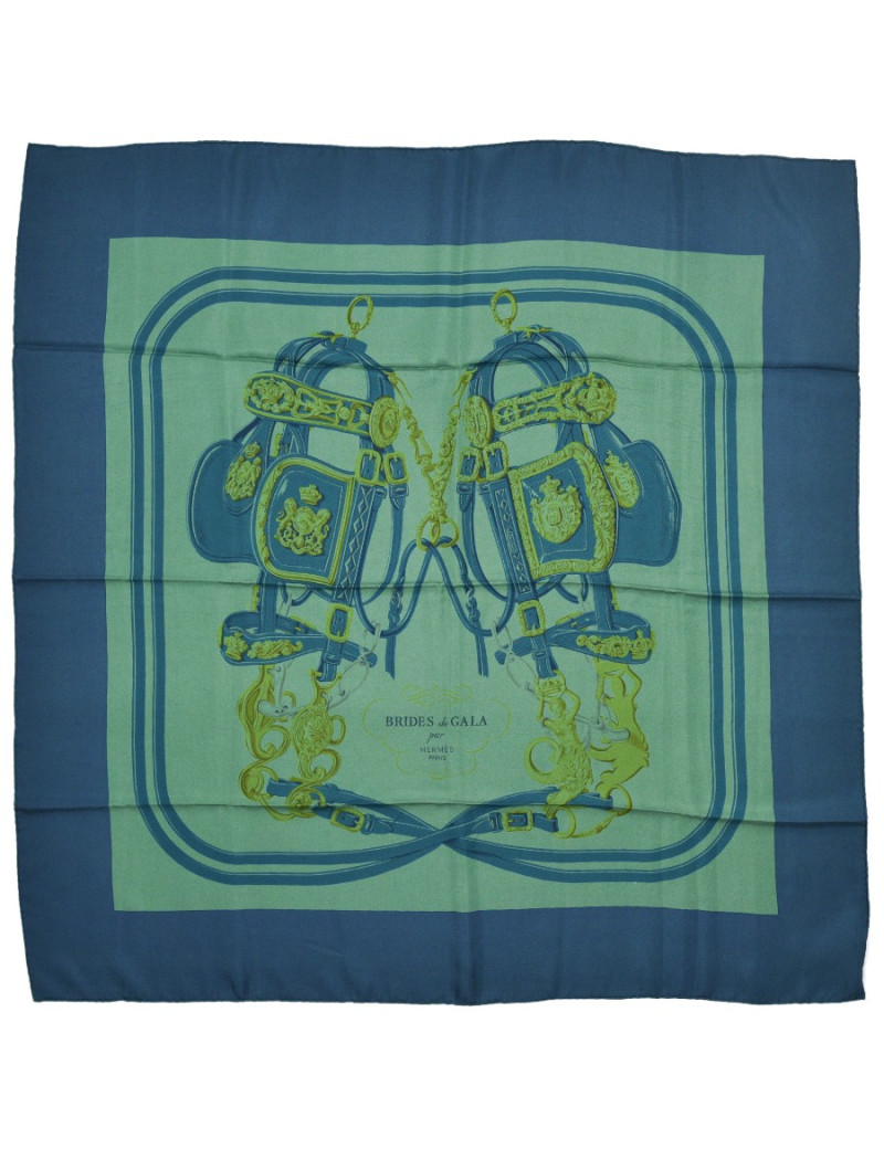 Carré HERMES "Brides de Gala" surteint  dip dye