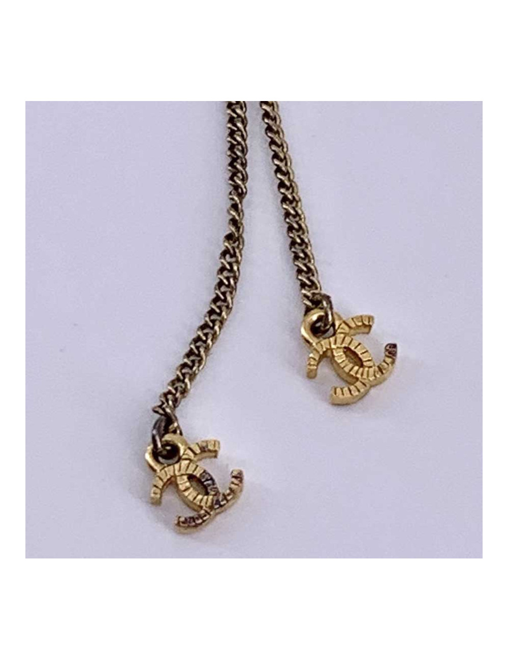 Sautoir CHANEL perles multicolore