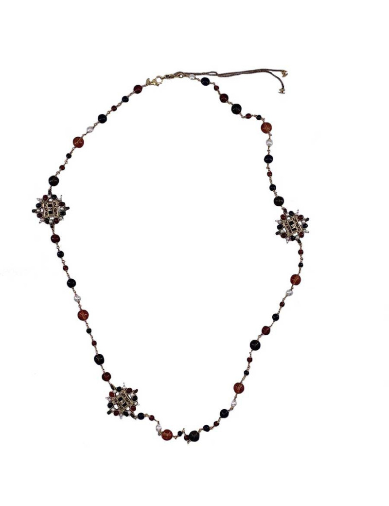 Sautoir CHANEL perles multicolore