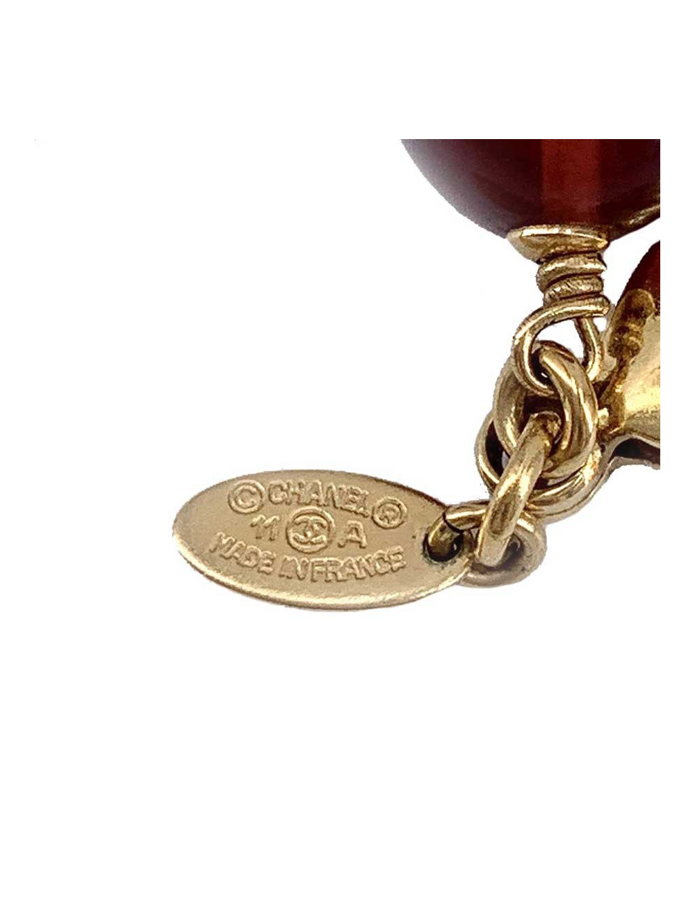 Sautoir CHANEL perles multicolore