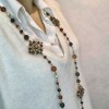 CHANEL long necklace with multicolored beads