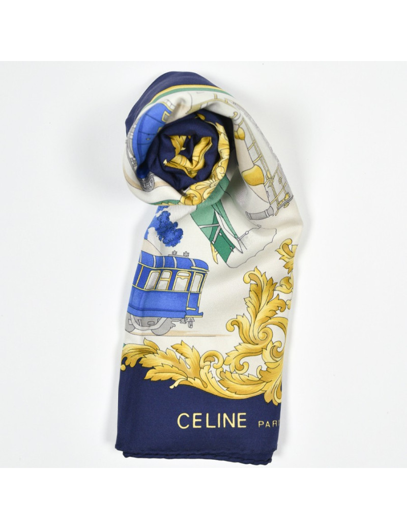 Foulard Celine bateau train avion