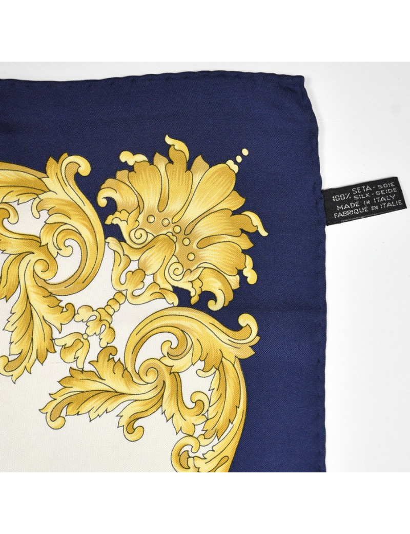 Foulard Celine soie motifs bateau train avion